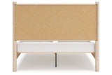Cadmori Tan/Beige Queen Upholstered Platform Bed by Ashley at Eve Furniture