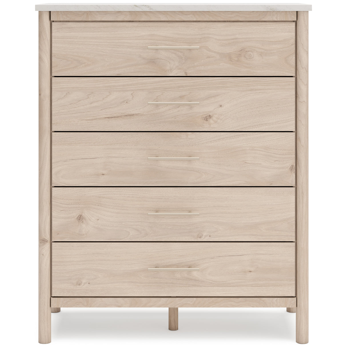 Cadmori Tan/Beige Upholstered Platform Bedroom Set by Ashley at Eve Furniture