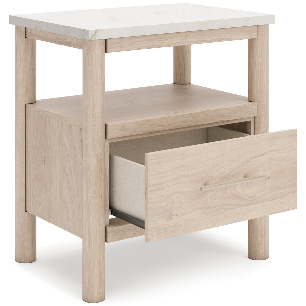 Cadmori Tan/Beige Upholstered Platform Bedroom Set by Ashley at Eve Furniture