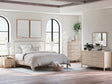 Cadmori Tan/Beige Upholstered Platform Bedroom Set by Ashley at Eve Furniture
