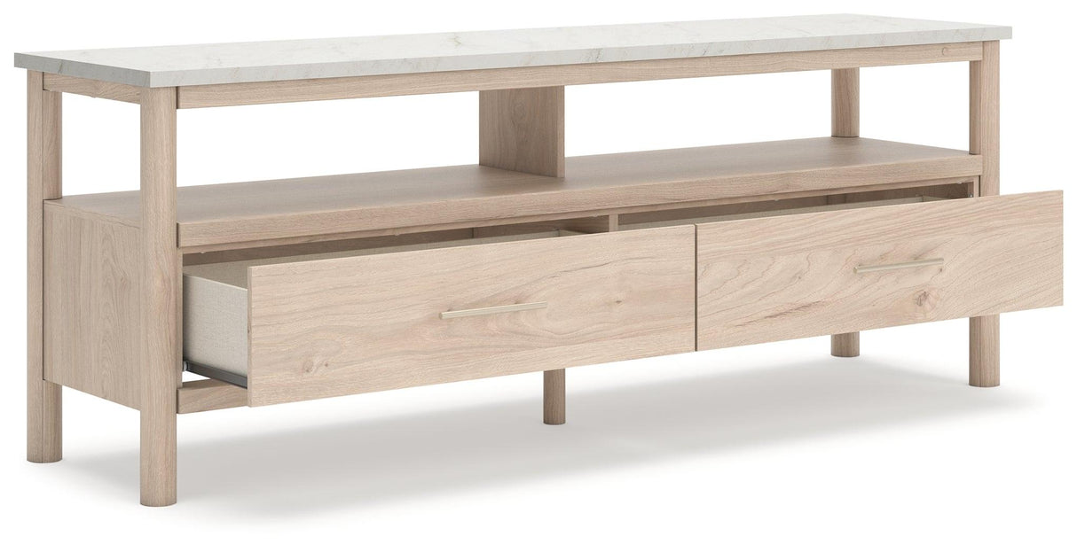 Cadmori Two-tone 71" TV Stand by Ashley at Eve Furniture