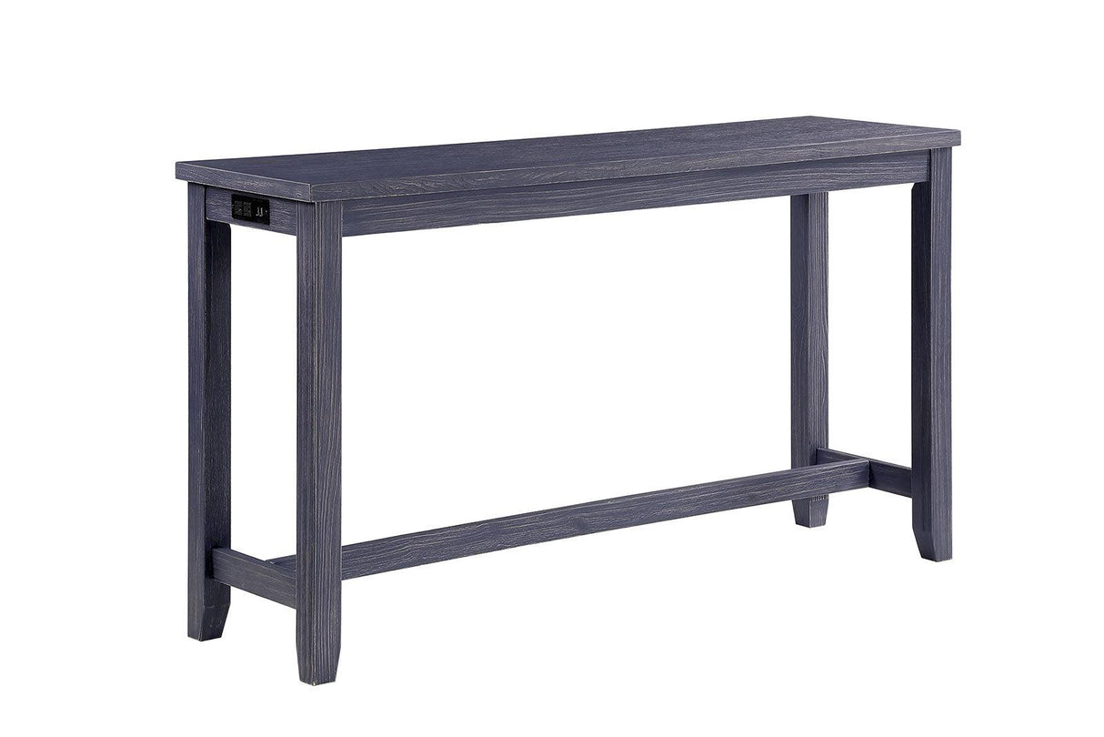Caerleon Antique Blue/Gray 4 Pc. Counter Ht. Set by Furniture of America at Eve Furniture