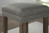 Caerleon Wire-Brushed Gray/Gray 3 Pc. Counter Ht. Dining Set by Furniture of America at Eve Furniture