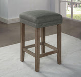 Caerleon Wire-Brushed Gray/Gray 3 Pc. Counter Ht. Dining Set by Furniture of America at Eve Furniture