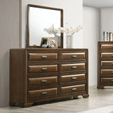 Caerwys Brown/Light Gray 4-Piece Queen Bedroom Set by Furniture of America at Eve Furniture