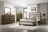 Caerwys Brown/Light Gray King Bed by Furniture of America at Eve Furniture