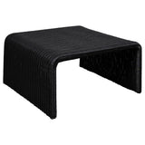 Cahya Black 2-Piece Rattan Coffee and End Table Set by Coaster at Eve Furniture
