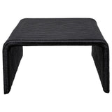 Cahya Black 2-Piece Rattan Coffee and End Table Set by Coaster at Eve Furniture