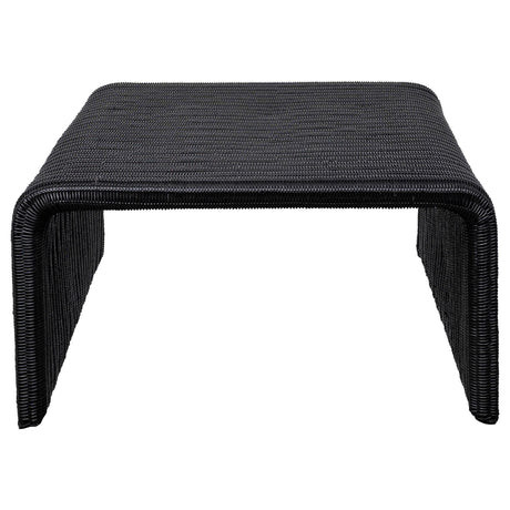 Cahya Black 3-Piece Rattan Coffee and End Table Set by Coaster at Eve Furniture