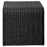 Cahya Black Woven Rattan Sqaure End Table by Coaster at Eve Furniture