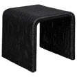 Cahya Black Woven Rattan Sqaure End Table by Coaster at Eve Furniture