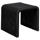 Cahya Black Woven Rattan Sqaure End Table by Coaster at Eve Furniture