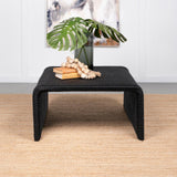 Cahya Woven Rattan Sqaure Coffee Table Black by Coaster at Eve Furniture