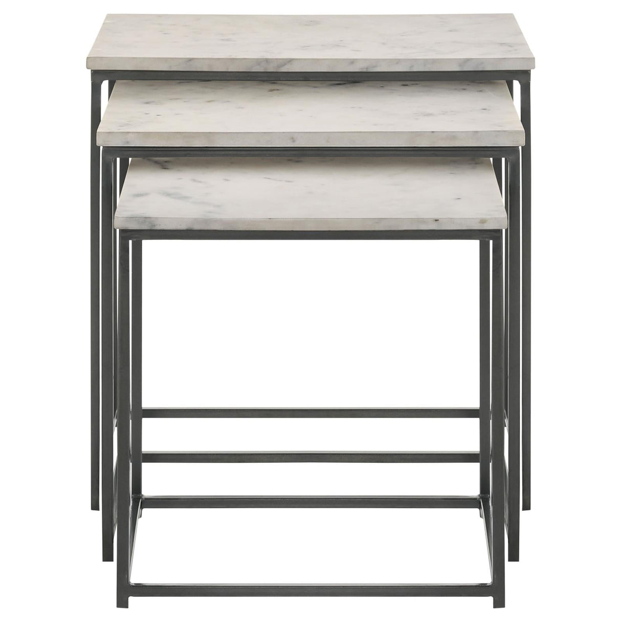 Caine 3-Piece Nesting Table with Marble Top