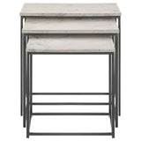 Caine 3-Piece Nesting Table with Marble Top