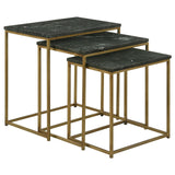 Caine 3-Piece Nesting Table with Marble Top