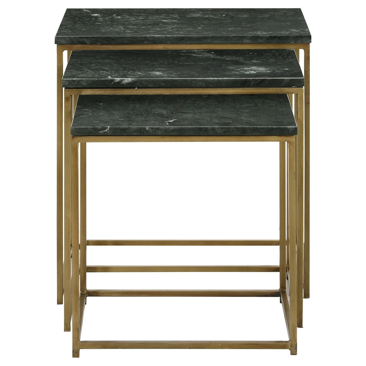 Caine 3-Piece Nesting Table with Marble Top