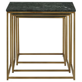 Caine 3-Piece Nesting Table with Marble Top