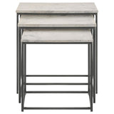 Medora White 3-piece Marble Top Nesting Table Set by Coaster at Eve Furniture