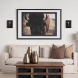 Cairn Matte Black Metal w/ Glass 1-Light Wall Sconce by Mercana at Eve Furniture