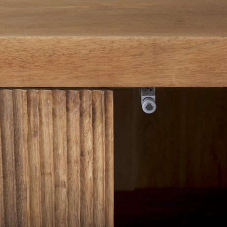 Cairo 2 Door Wood and Metal Cabinet by Mercana at Eve Furniture