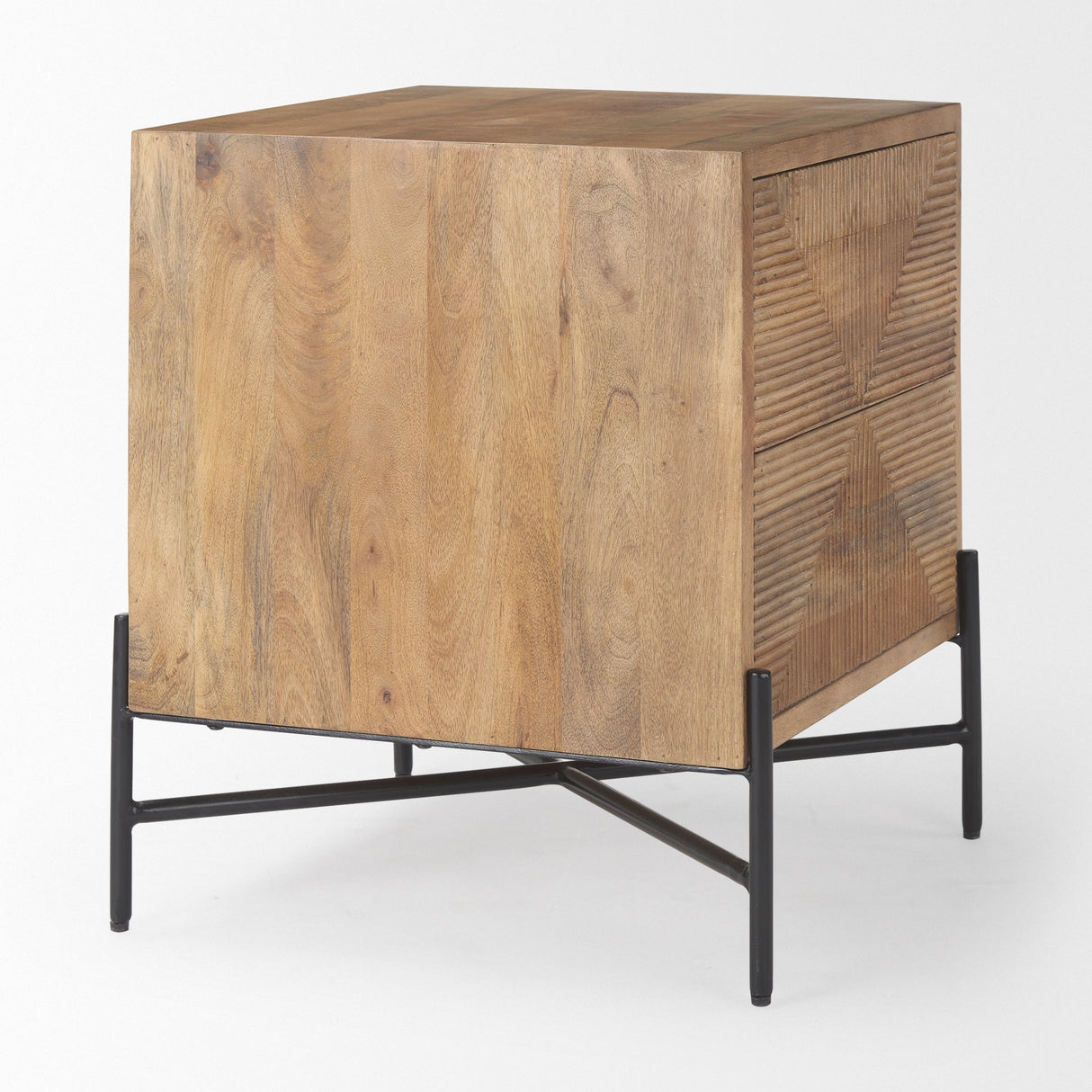 Cairo 22.0L x 22.0W x 26.0H Wood 2 Drawer Accent table by Mercana at Eve Furniture