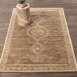 Cairo Desert Brown Hand Knotted Rug by Classic Home at Eve Furniture