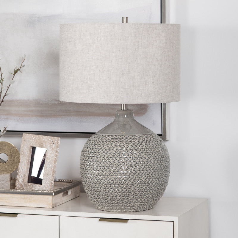 Cairo Grey Table Lamp by Crestview at Eve Furniture