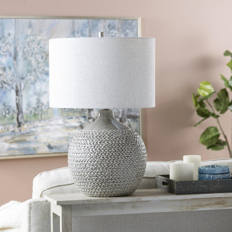Cairo Grey Table Lamp by Crestview at Eve Furniture