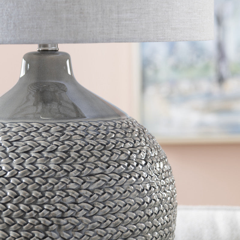Cairo Grey Table Lamp by Crestview at Eve Furniture