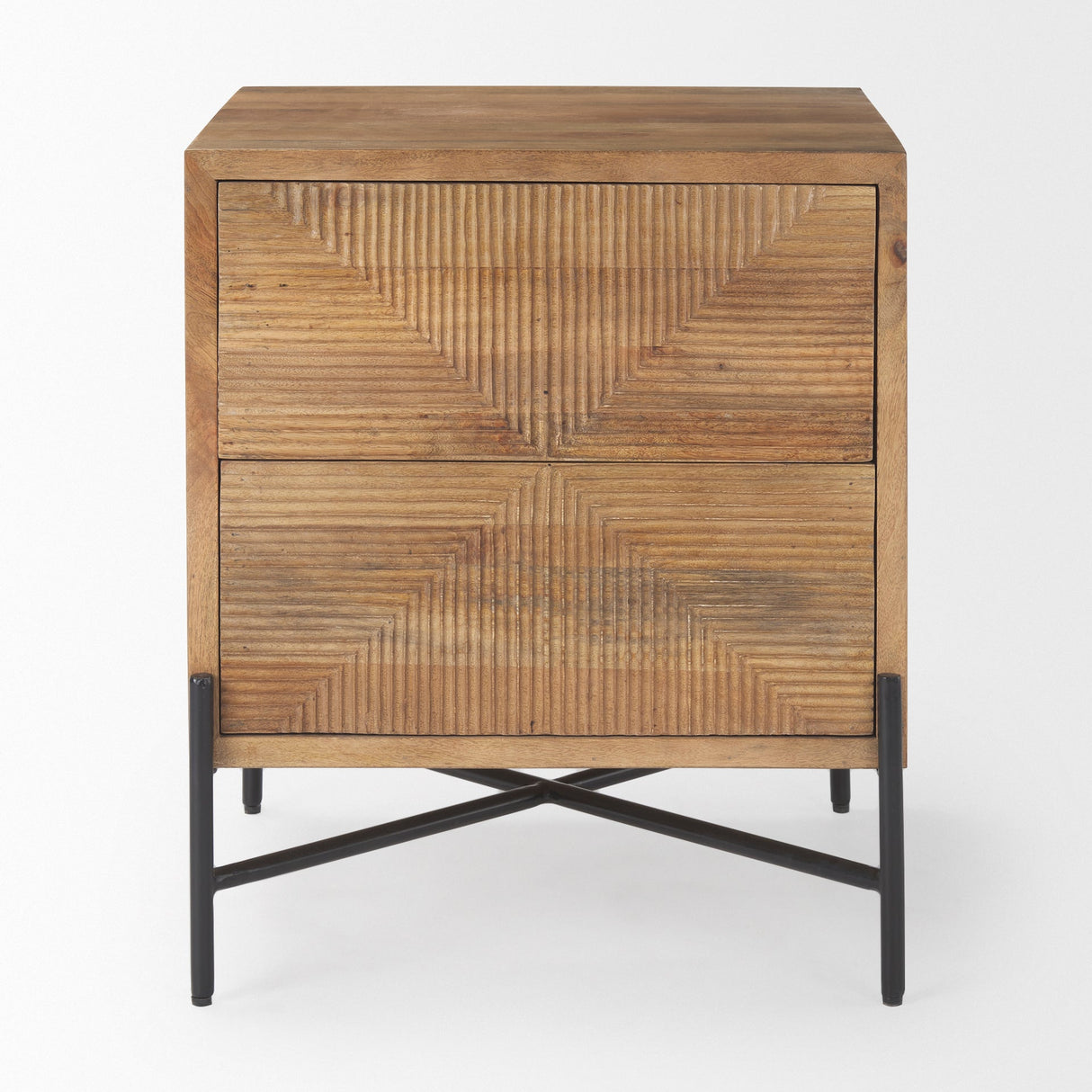 Cairo Wood 2 Drawer Accent table by Mercana at Eve Furniture