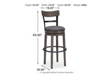 Caitbrook Gray Bar Height Barstool by Ashley at Eve Furniture