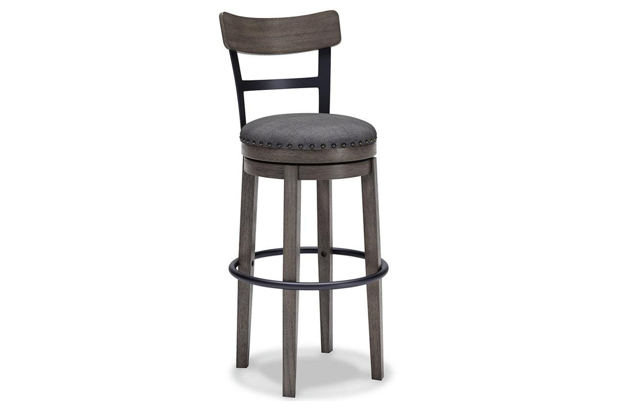 Caitbrook Gray Bar Height Barstool by Ashley at Eve Furniture