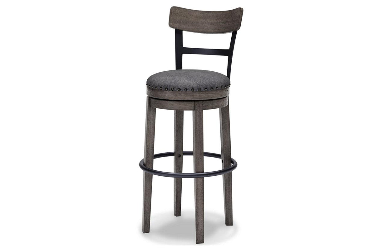 Caitbrook Gray Bar Height Barstool by Ashley at Eve Furniture
