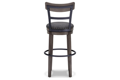 Caitbrook Gray Bar Height Barstool by Ashley at Eve Furniture