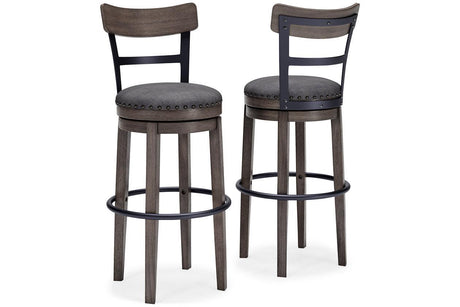 Caitbrook Gray Bar Height Barstool by Ashley at Eve Furniture
