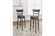 Caitbrook Gray Bar Height Barstool by Ashley at Eve Furniture