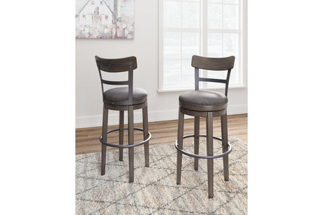 Caitbrook Gray Bar Height Barstool by Ashley at Eve Furniture