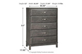 Caitbrook Gray Chest of Drawers by Ashley at Eve Furniture