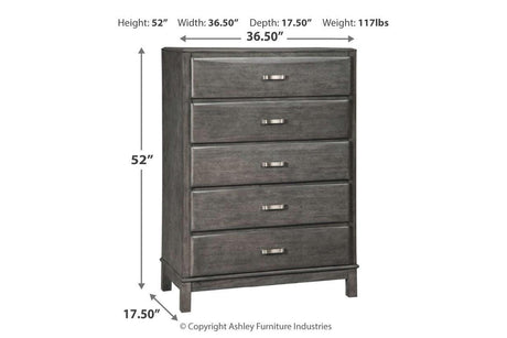 Caitbrook Gray Chest of Drawers by Ashley at Eve Furniture