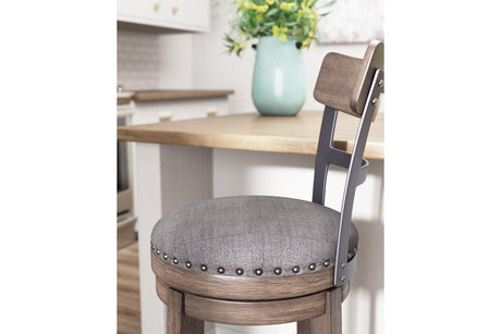 Caitbrook Gray Counter Height Barstool by Ashley at Eve Furniture