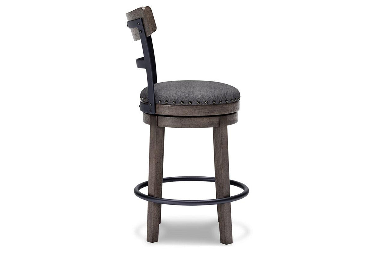Caitbrook Gray Counter Height Barstool by Ashley at Eve Furniture