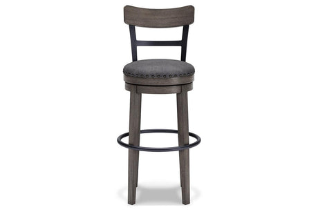 Caitbrook Gray Bar Height Barstool by Ashley at Eve Furniture