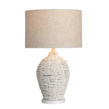 Cala Saona White Table Lamp by Crestview at Eve Furniture
