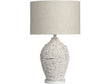 Cala Saona White Table Lamp by Crestview at Eve Furniture