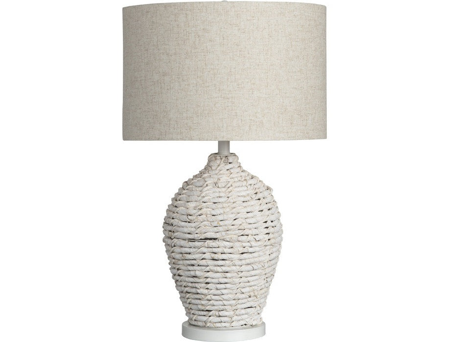 Cala Saona White Table Lamp by Crestview at Eve Furniture