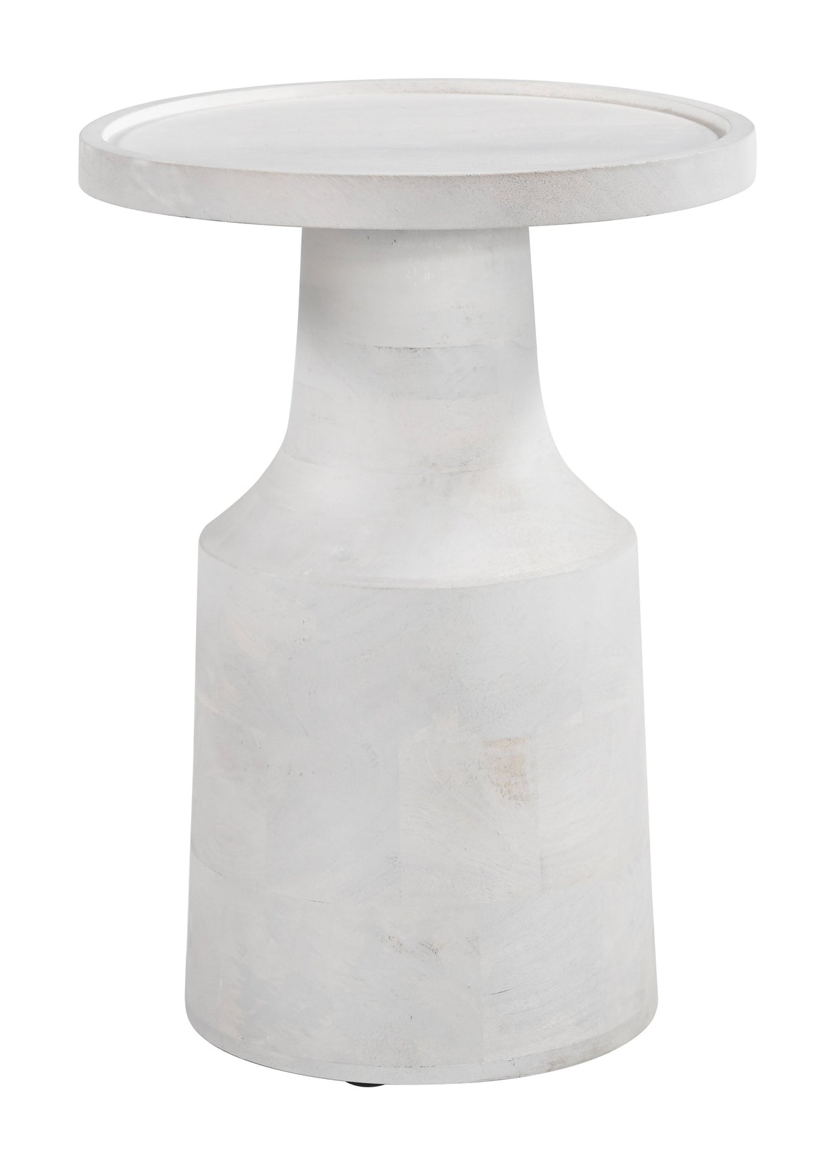 Cala White Side Table by Zuomod at Eve Furniture
