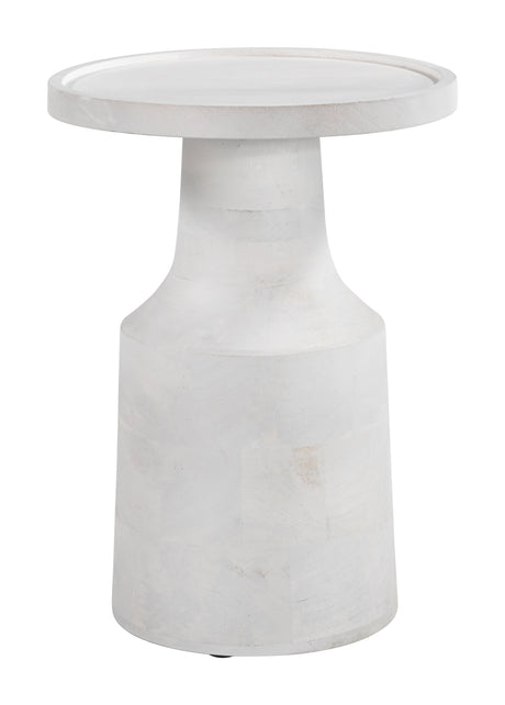 Cala White Side Table by Zuomod at Eve Furniture