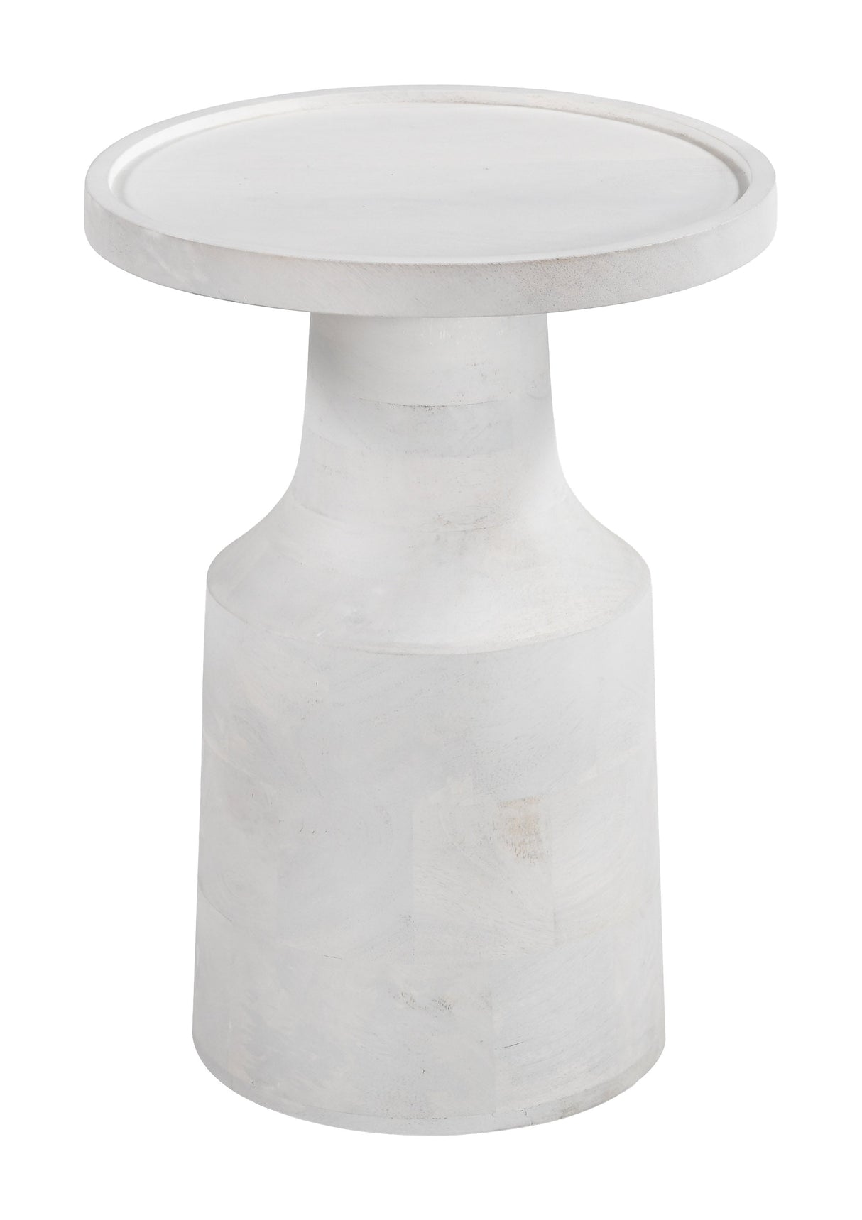 Cala White Side Table by Zuomod at Eve Furniture