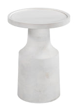 Cala White Side Table by Zuomod at Eve Furniture